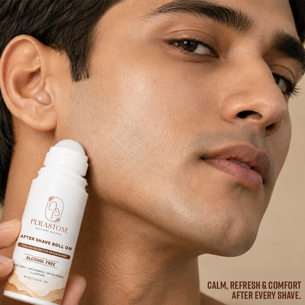After-Shave Roll-On | India’s First Roll-On | Infused with Mineral Alum, Aloe Vera & Niacinamide — 50 ml