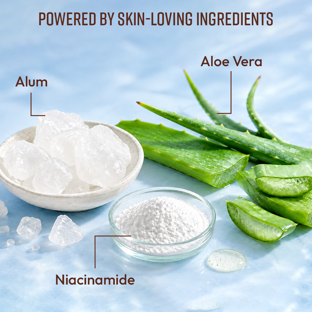 After-Shave Roll-On | India’s First Roll-On | Infused with Mineral Alum, Aloe Vera & Niacinamide — 50 ml