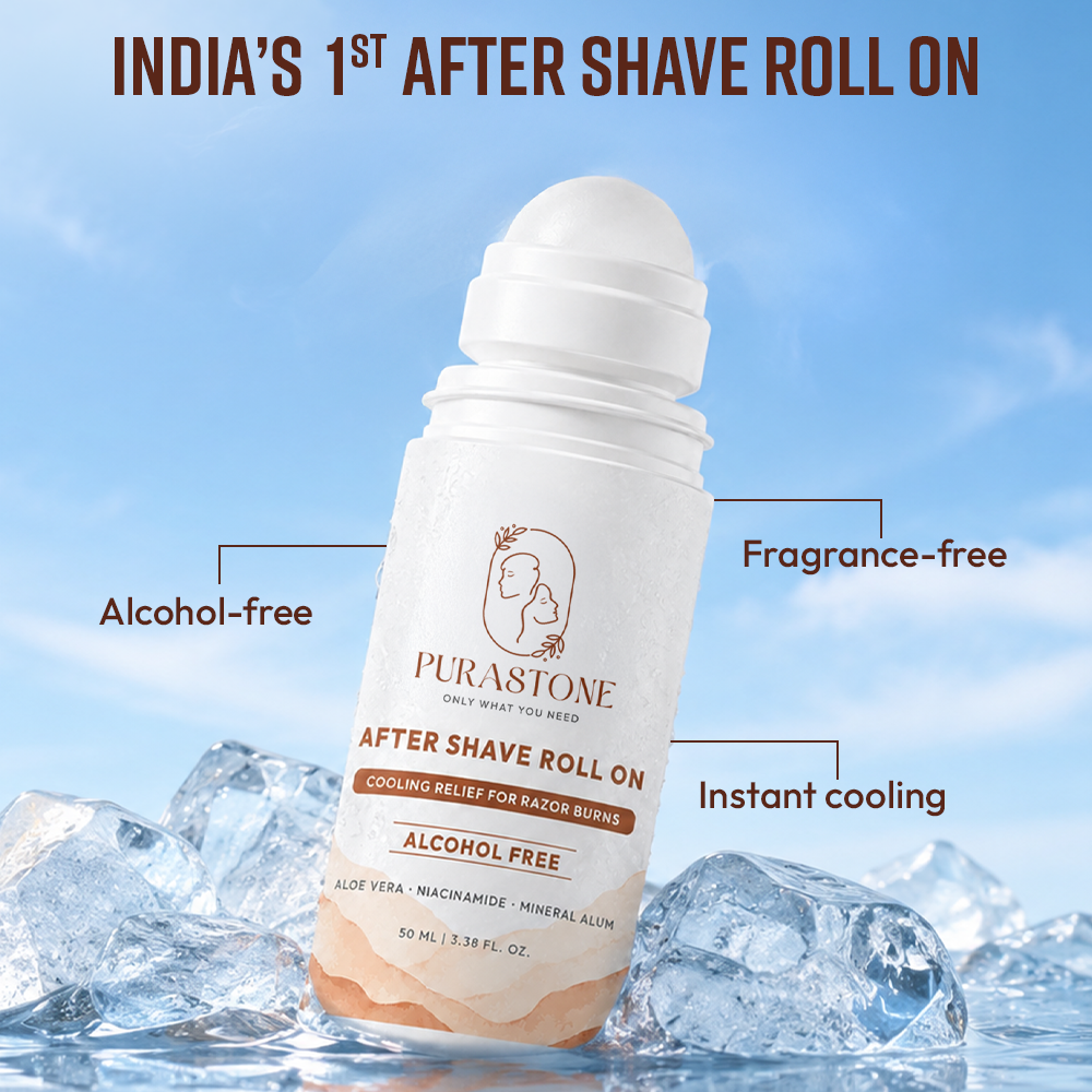 After-Shave Roll-On | India’s First Roll-On | Infused with Mineral Alum, Aloe Vera & Niacinamide — 50 ml