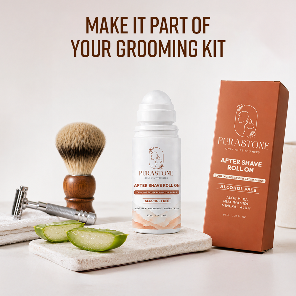 After-Shave Roll-On | India’s First Roll-On | Infused with Mineral Alum, Aloe Vera & Niacinamide — 50 ml