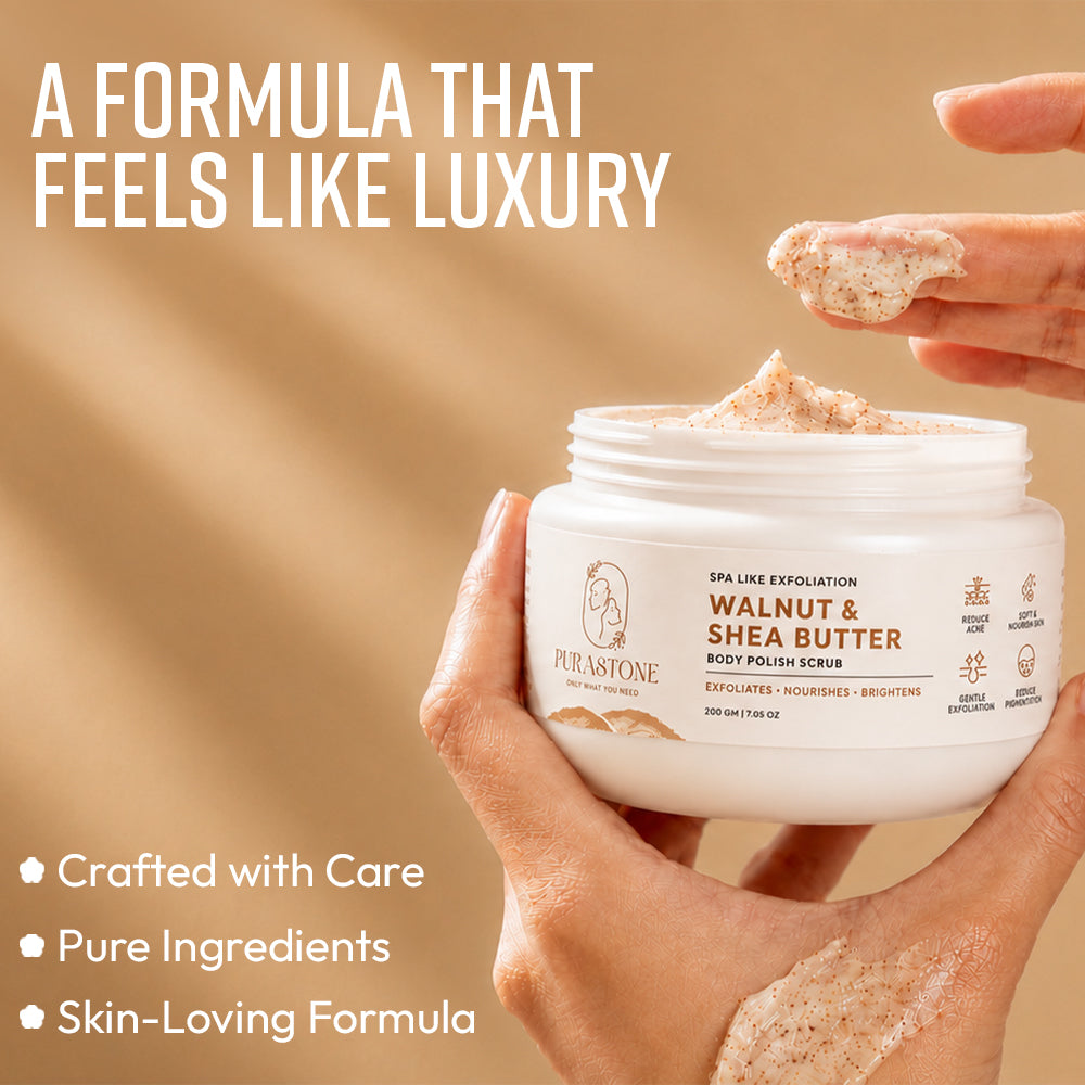 Body Polish Scrub Soft & Nourished Skin | Remove Dead Skin & Dullness | Spa-Like Body Care - 200 g