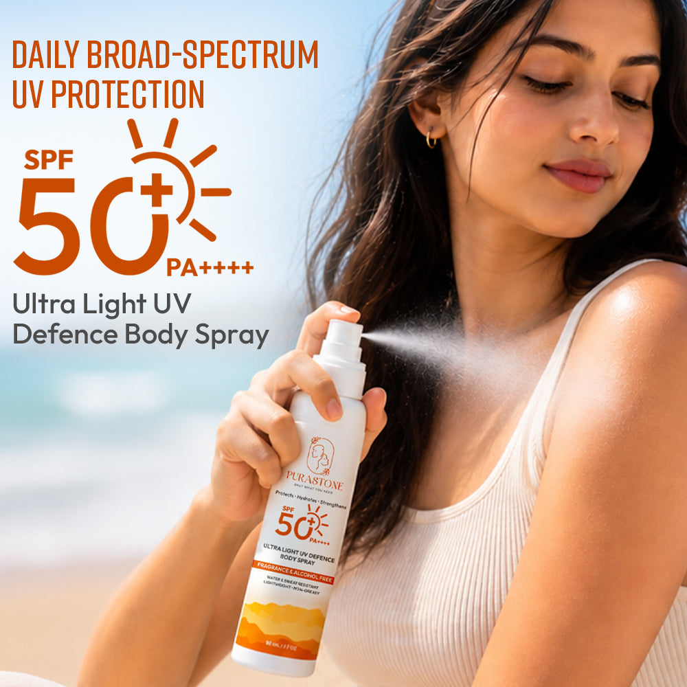 Ultra Light UV Defence Body Spray PA++++ Sunscreen Spray SPF 50+ - 80 ml