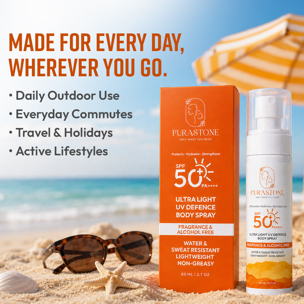 Ultra Light UV Defence Body Spray PA++++ Sunscreen Spray SPF 50+ - 80 ml